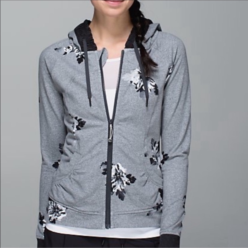 Lululemon Movement Jacket Atomic Flower Silver